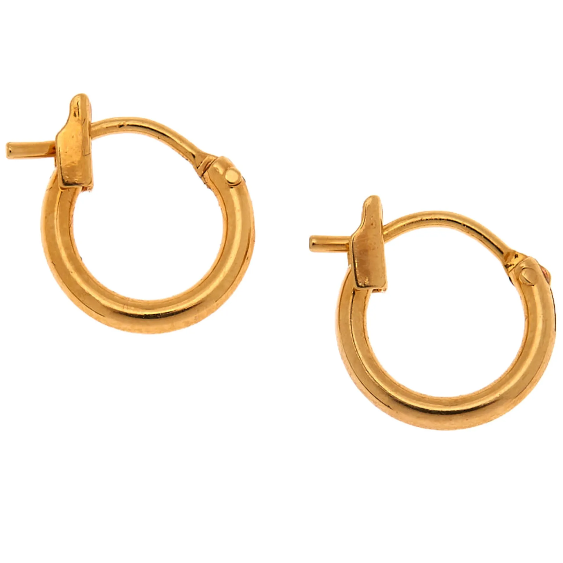 Créoles 10 mm couleur doré jaune C LUXE by Claire’s