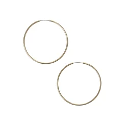 Créoles 40 mm couleur dorée