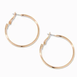 Créoles 40 mm couleur dorée