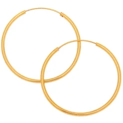 Créoles 20 mm style anneau infini couleur dorée C LUXE by Claire's