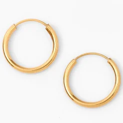 Créoles 12 mm style anneau infini couleur dorée C LUXE by Claire's