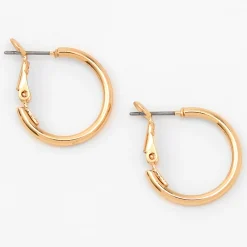 Créoles tubulaires 20 mm couleur dorée