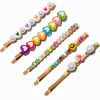 Cute Mixed Beaded Bobby Pins - 5 Pack