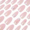 3D Rose & Pearl Stiletto Vegan Faux Nail Set - 24 Pack