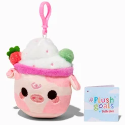 Décoration à clip pour sac fraise Mooshake 8 cm #Plush Goals by Cuddle Barn®