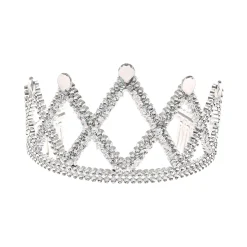 Diadème en filigrane et strass couleur argentée Claire's Club