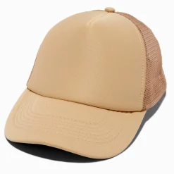 DIY Tan Trucker-Style Hat