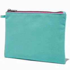 DIY Teal Nylon Pouch