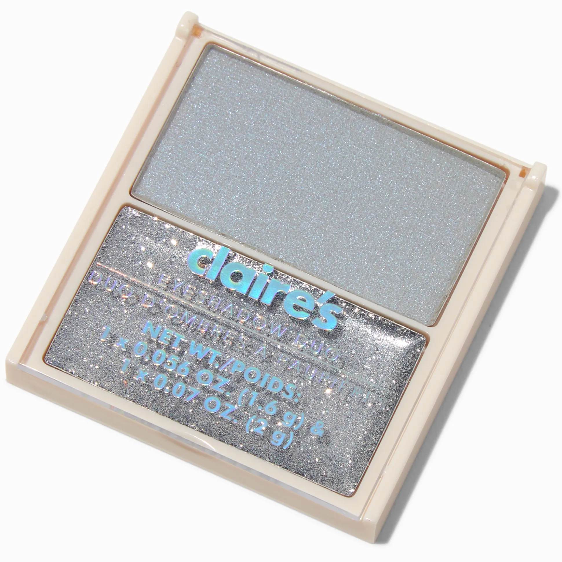 Duo d'ombres à paupières couleur argentée