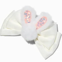 Easter Bunny Hair Bow Clip
