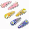 Easter Icons Shaky Confetti Snap Hair Clips - 6 Pack
