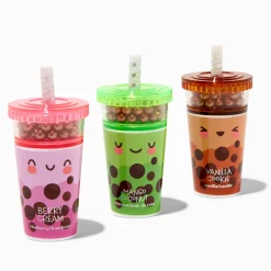 Ensemble de baumes à lèvres à paillettes thé aux perles - Lot de 3