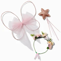 Ensemble de déguisement ailes et couronne de fleurs couleur cuivrée Claire's Club - Lot de 3