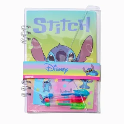 Ensemble d'articles de papeterie et cahier à spirales estivaux en exclusivité chez Claire’s Disney Stitch