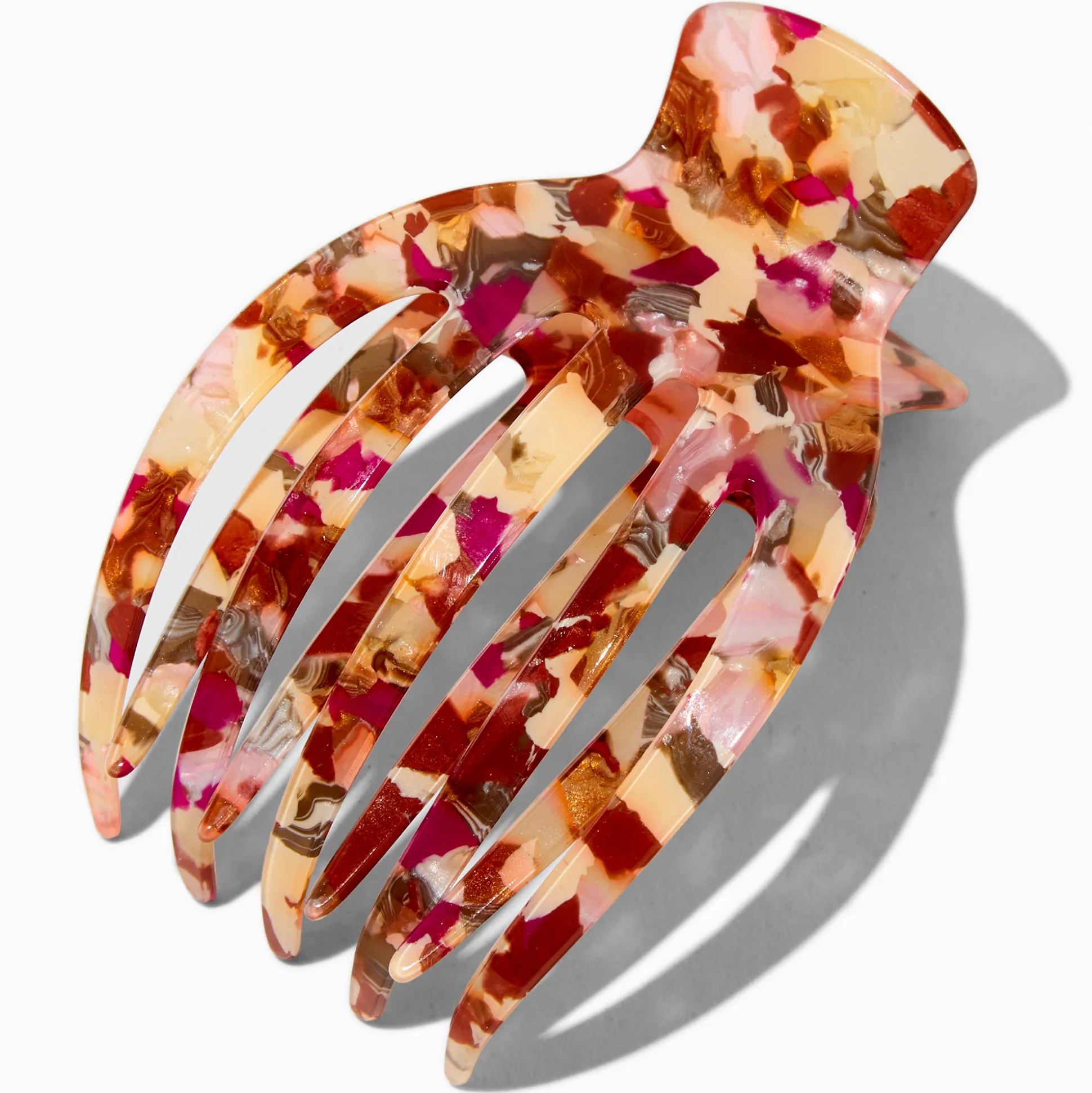 Extra Large Brown Tortoiseshell Yoga Hair Claw