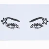 Eye-liner en strass aile de papillon étoile noir