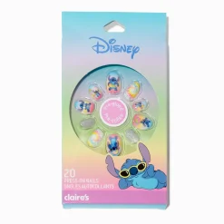 Faux ongles autocollants d'été en exclusivité chez Claire’s Disney Stitch - Lot de 20