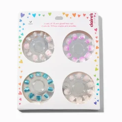 Faux ongles autocollants vegan assortis Claire's Club - Lot de 4