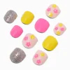 Faux ongles vegan autocollants floraux Claire's Club - Lot de 10