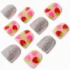 Faux ongles vegan autocollants fraise Claire's Club - Lot de 10