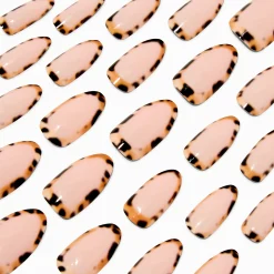 Faux ongles vegan stiletto contour guépard - Lot de 24