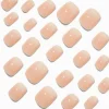 French Tip Ombré Squoval Vegan Faux Nail Set - 24 Pack
