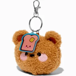 Fuzzy Bear Soft Toy Keyring