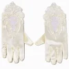 Gants brodés satinés blancs pour occasion spéciale Claire's Club - 1 paire