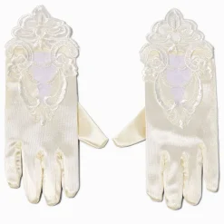Gants brodés satinés blancs pour occasion spéciale Claire's Club - 1 paire