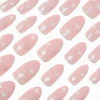 Glitter Butterfly Stiletto Vegan Faux Nail Set - 24 Pack