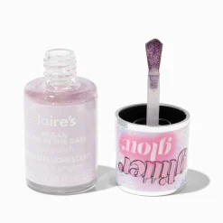 Glitter Glow Vegan Glow in The Dark Nail Polish - Lilac