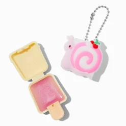 Gloss escargot tourbillon rose Pucker Pops® - Goût sucré