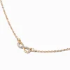 Gold-tone Crystal Infinity Pendant Necklace