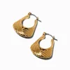 Gold-tone Handbag Hoop Earrings
