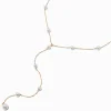 Gold-tone Pearl Confetti Y-Neck Chain Necklace