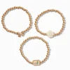 Gold-tone Uptown Stretch Bracelets - 3 Pack