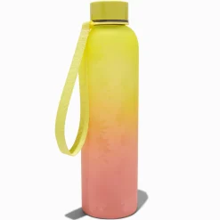 Gourde à fleurs avec dégradé jaune et orange