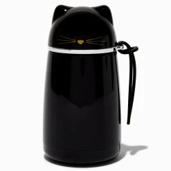 Gourde en acier inoxydable chat noir