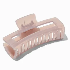 Grande pince à cheveux rectangulaire violette