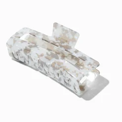 Grey Tortoiseshell Large Rectangular Hair Claw