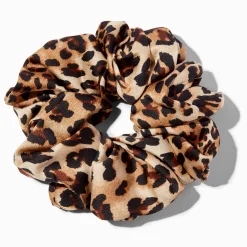 Gros chouchou imprimé léopard