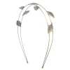 Headband couleur doré bruni fils et feuilles