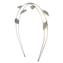 Headband couleur doré bruni fils et feuilles
