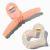 Heart Mixed Hair Claws - 2 Pack