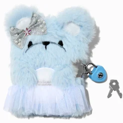 Journal à cadenas en peluche ours étoilé Claire's Club