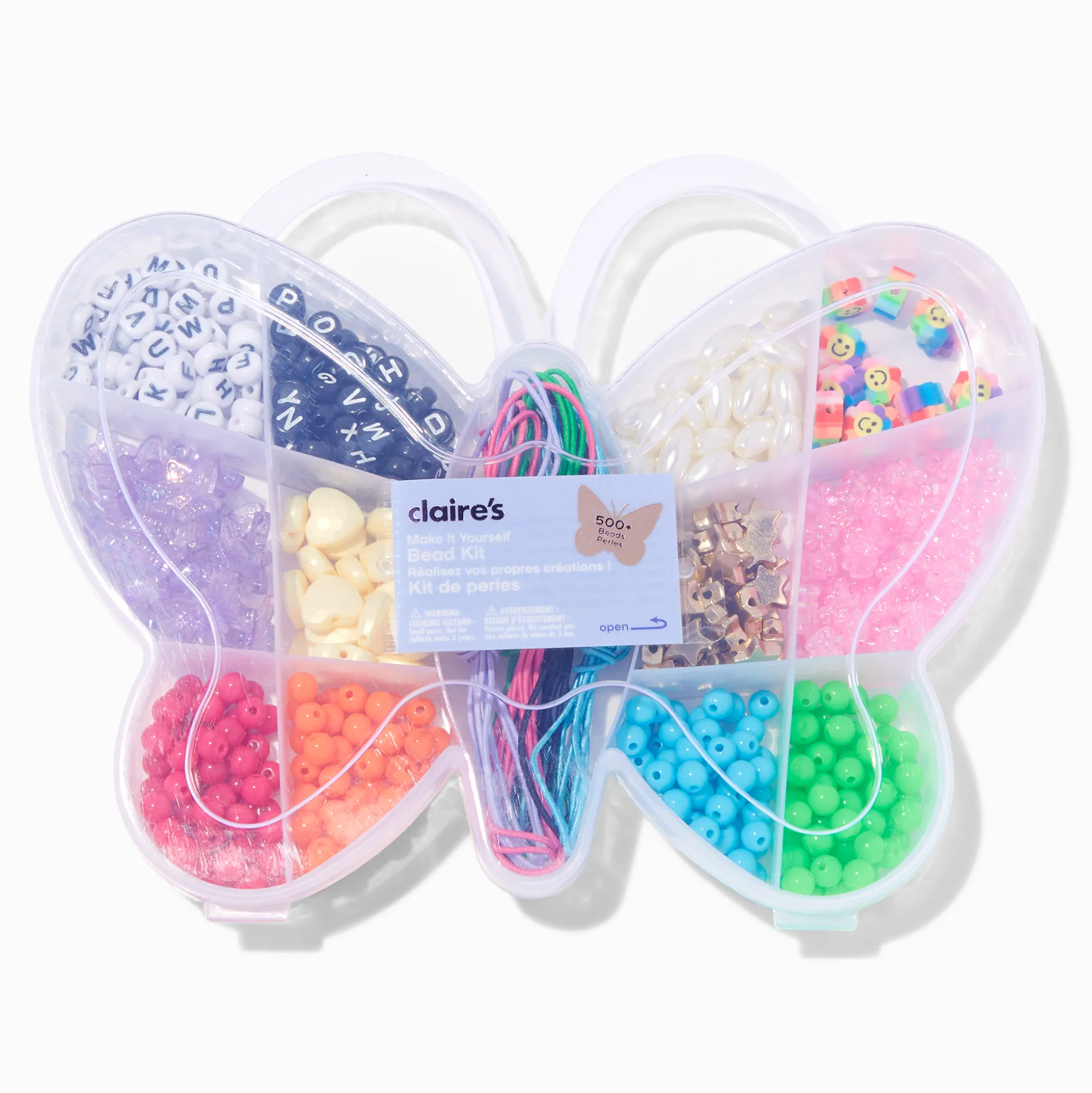 Kit de bijou à assembler soi-même collier perlé papillon