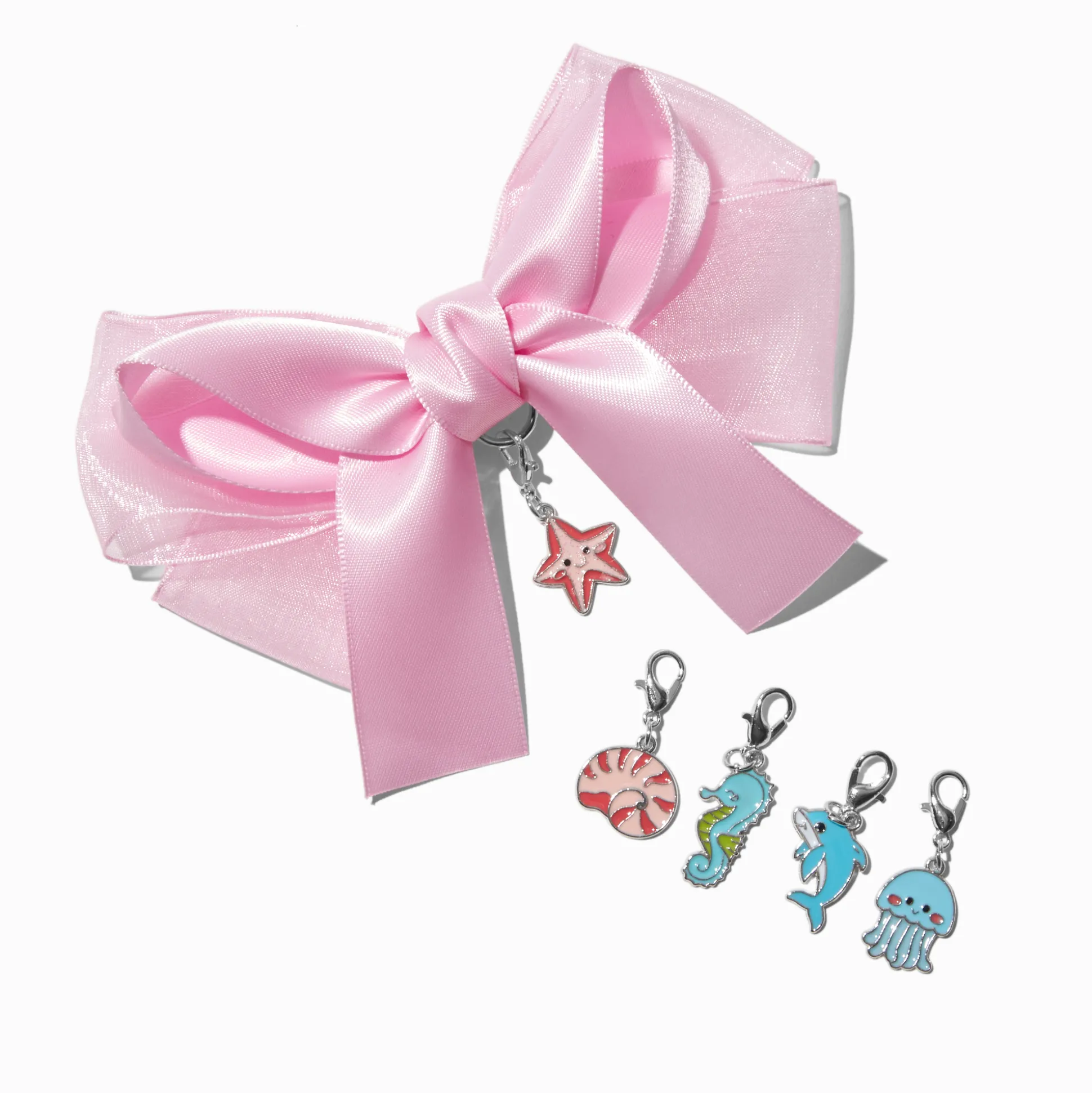 Kit d'accessoires nœud pour cheveux rose pastel à fabriquer soi-même Claire's Club