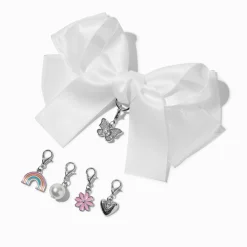 Kit d'accessoires pour nœud pour cheveux blanc à fabriquer soi-même Claire's Club