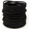 Élastiques à cheveux de luxe - Noir, lot de 30