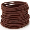 Élastiques à cheveux de luxe - Marron, lot de 30